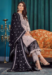 Moksh By Aayra Unstitched Winter Collection'2025-Elephant Grey