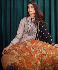 Moksh By Aayra Unstitched Winter Collection'2025-Elephant Grey