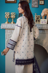 Moksh By Aayra Unstitched Winter Collection'2025-Off White