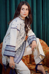 Moksh By Aayra Unstitched Winter Collection'2025-Off White