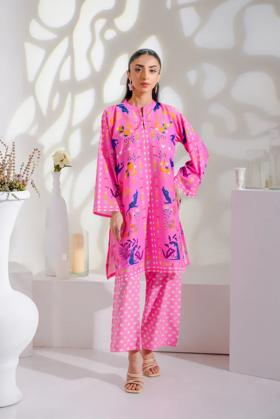 Dhaga Stitched 2 Piece Crepe Collection'2025-Claire
