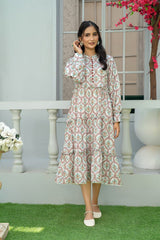 Mahroo Stitched Khaddar Maxi Collection'2025-T-FRK-010