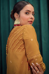 Moksh By Aayra Unstitched Winter Collection'2025-Mustard
