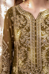 Pehli Nazar By Meeral Stitched 3 Piece Formals Collection'2025-Mehndi