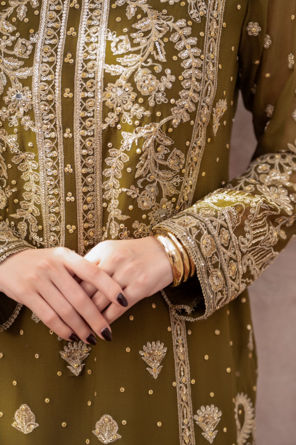 Pehli Nazar By Meeral Stitched 3 Piece Formals Collection'2025-Mehndi