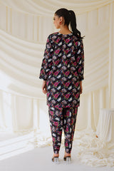 Meerak Stitched 2 Piece Summer Wine Drop 1 Collection'2026-MSL24-CO-14