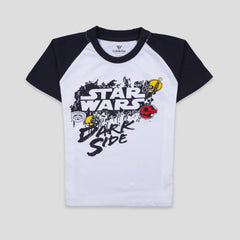 Kjunction Boys Half Sleeves-Printed T-Shirt (Star-wars)