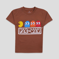 Kjunction Boys Half Sleeves-Printed T-Shirt (Pacman)