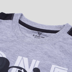 Kjunction Boys Half Sleeves-Printed T-Shirt (One)