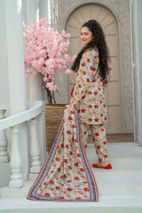 Mahroo Stitched 3 Piece Khaddar Collection'2025-T-CK-004