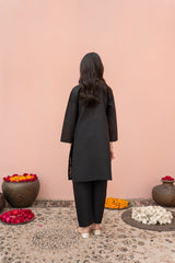 Khayat Stitched 2 Piece Lawn Kids Collection'2025-Black
