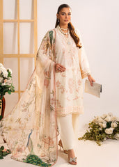 Meerak Stitched 3 Piece Emb Solid Summer Suit-Inaya