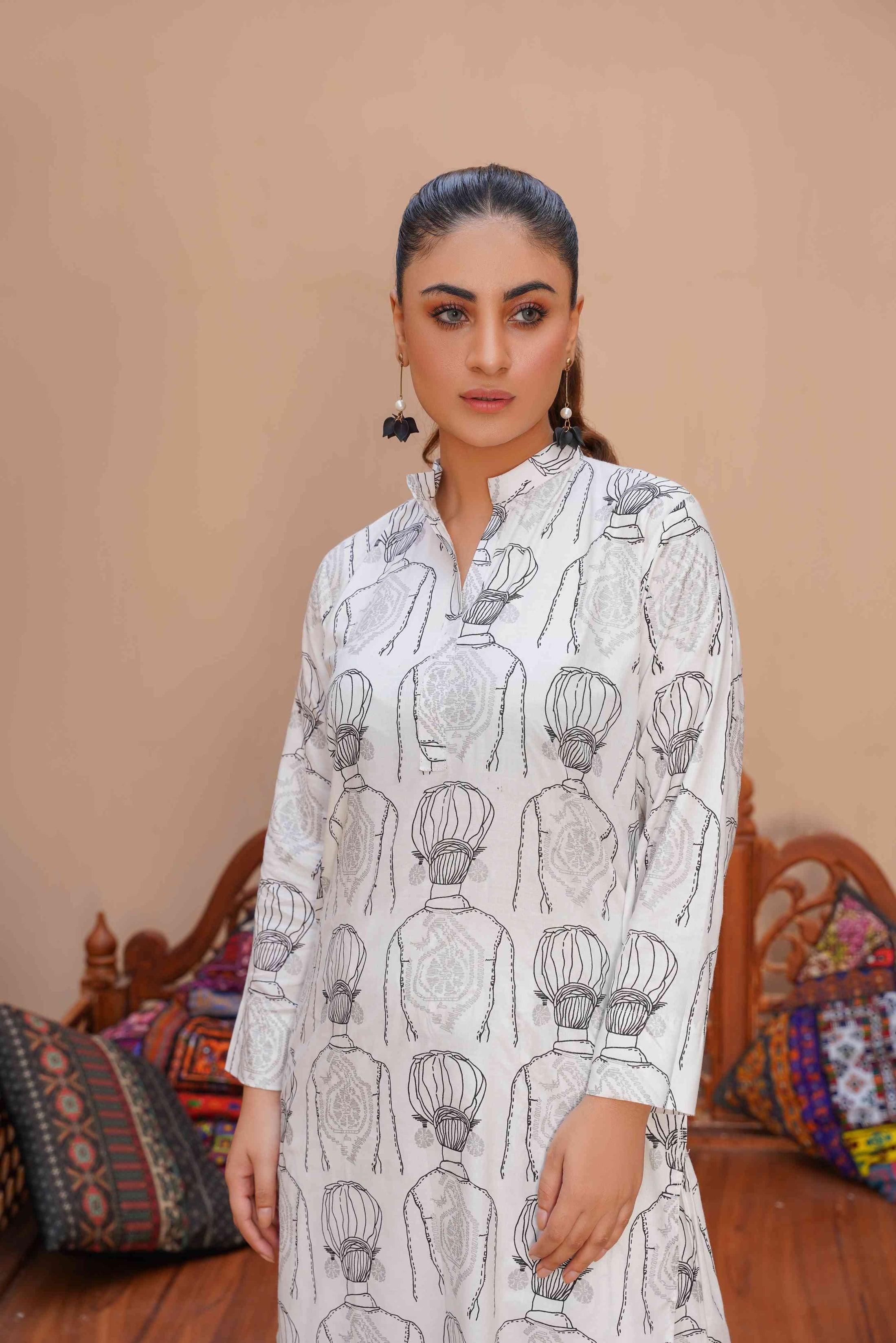 Zaib E Hoor Melodic 2Pcs Stitched Suit