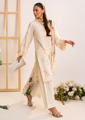 Meerak Stitched 3 Piece Emb Solid Summer Suit-Inaya