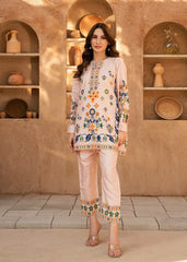 Nairah Co Ords Summer Ramadan Edit Suit-BLUSH BOUQUET