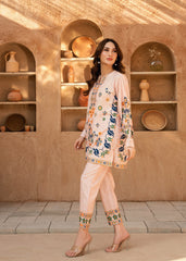 Nairah Co Ords Summer Ramadan Edit Suit-BLUSH BOUQUET