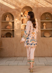 Nairah Co Ords Summer Ramadan Edit Suit-BLUSH BOUQUET