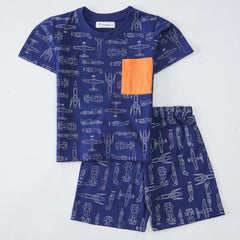 Kjunction Boys Half Sleeves 2 Piece Suit (8285)