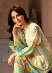 Nairah Shirts Summer Ramadan Edit Suit-MINT MEDALLION