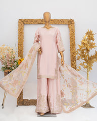 Saira Sultana Stitched Wedding Formals Suit-Haya-Peach