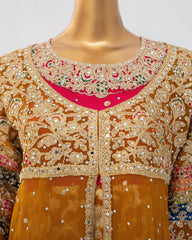 Saira Sultana Stitched Wedding Formals Suit-Sumaira-Mustard