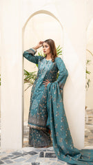 Dressline Launching New Unstitched  3 Pcs Premium Chikankari Emb Digital Printed Lawn Collection