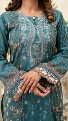 Dressline Launching New Unstitched  3 Pcs Premium Chikankari Emb Digital Printed Lawn Collection