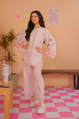 Dhaga Stitched Solid 2 Piece Emb Suit-Ate