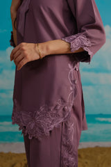 Dhaga Stitched Solid 2 Piece Emb Suit-Arielle