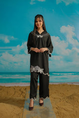Dhaga Stitched Solid 2 Piece Emb Suit-Reverie