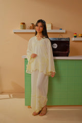 Dhaga Stitched Solid 2 Piece Emb Suit-Gyat