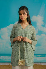 Dhaga Stitched 3 Piece Embroidered Summer Suit-Alicia