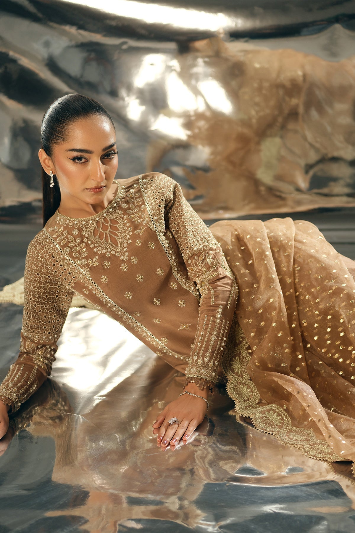 Silk Pret A Porter By Nyra Unstitched 3 Piece Festive Collection'2025-Coco