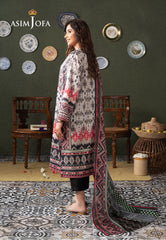 Asim Jofa Outfit Of The Day Ajod-19 Printed Georgette Silk 2 Pcs