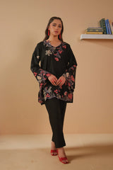 Dhaga Stitched Solid 2 Piece Emb Suit-Keirra