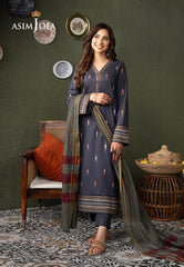 Asim Jofa Outfit Of The Day Ajod-32 Embroidered Cambric 3 Pcs