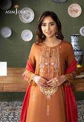 Asim Jofa Outfit Of The Day Ajod-27 Embroidered Cambric 3 Pcs