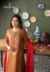 Asim Jofa Outfit Of The Day Ajod-27 Embroidered Cambric 3 Pcs