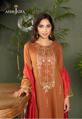 Asim Jofa Outfit Of The Day Ajod-27 Embroidered Cambric 3 Pcs