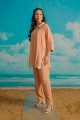 Dhaga Stitched Solid 2 Piece Emb Suit-Shellop