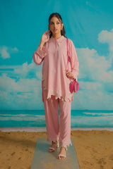 Dhaga Stitched Solid 2 Piece Emb Suit-Anais