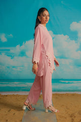 Dhaga Stitched Solid 2 Piece Emb Suit-Anais