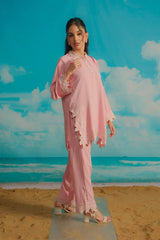 Dhaga Stitched Solid 2 Piece Emb Suit-Anais