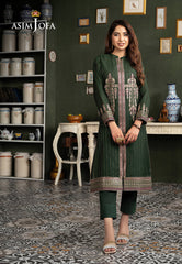 Asim Jofa Outfit Of The Day Ajod-17  Embroidered Yarn Dyed 2 Pcs