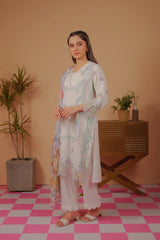 Dhaga Stitched Solid 2 Piece Emb Suit-Rapunzel