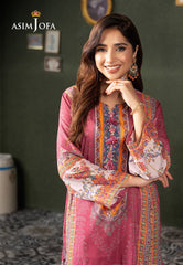 Asim Jofa Outfit Of The Day Ajod-06 Printed Lawn Silk 1 Pc