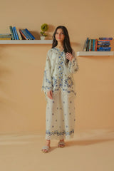 Dhaga Stitched Solid 2 Piece Emb Suit-Clockit