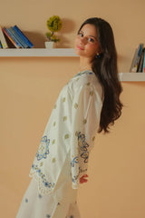 Dhaga Stitched Solid 2 Piece Emb Suit-Clockit