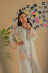 Dhaga Stitched Solid 2 Piece Emb Suit-Luxury Emb Lawn 2 Piece-10