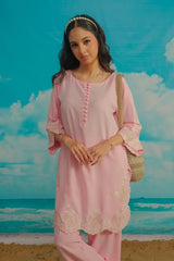 Dhaga Stitched Solid 2 Piece Emb Suit-Flavia